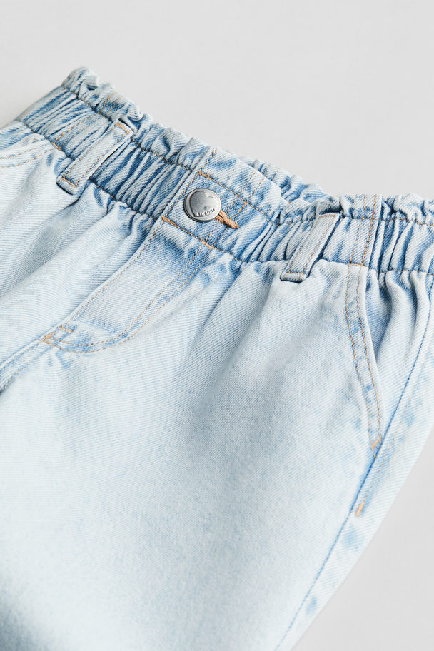 H&M Relaxed Fit Jeans Helles Denimblau