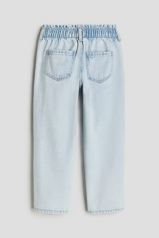 H&M Relaxed Fit Jeans Helles Denimblau