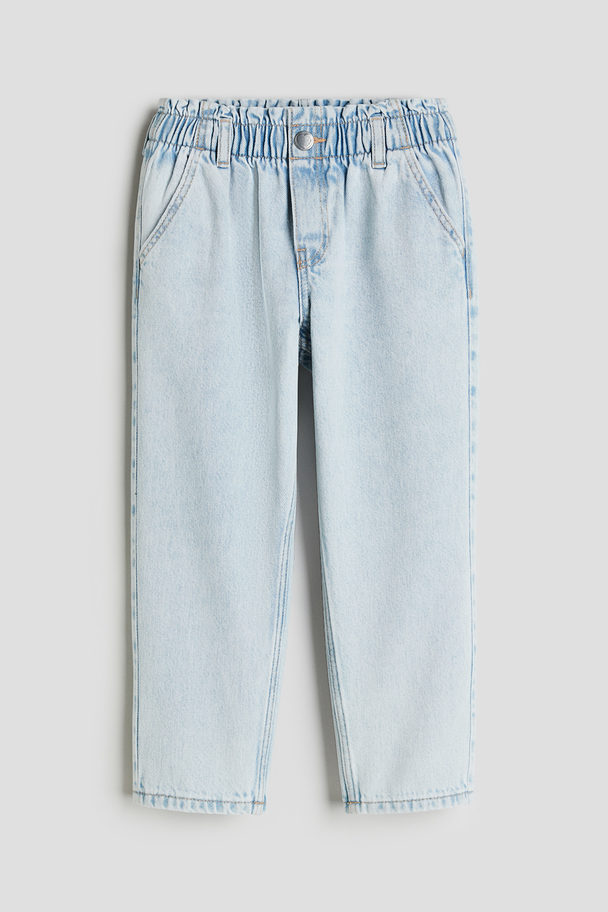 H&M Relaxed Fit Jeans Helles Denimblau