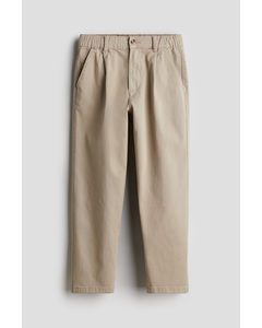 Chino aus Baumwolltwill Beige