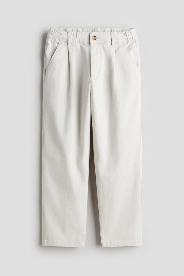 H&M Chino aus Baumwolltwill Weiß