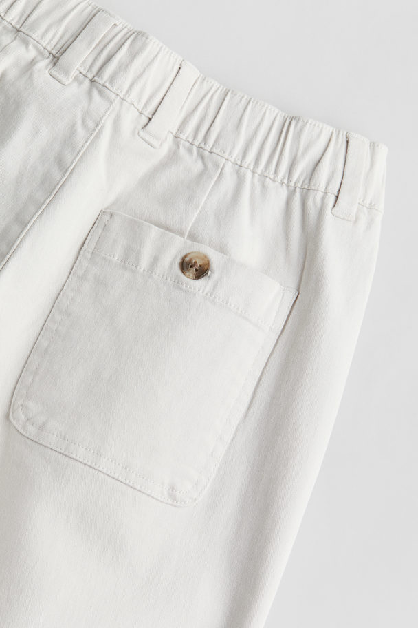 H&M Chino aus Baumwolltwill Weiß