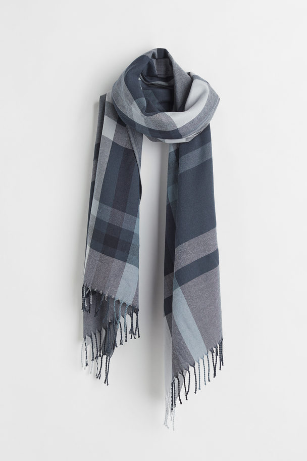 H&M Scarf Blue/checked
