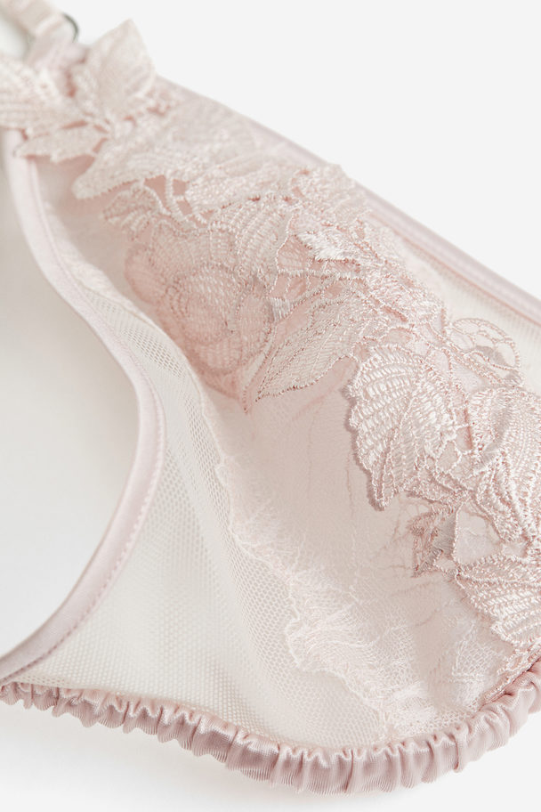 H&M Soft-BH aus Spitze Blassrosa