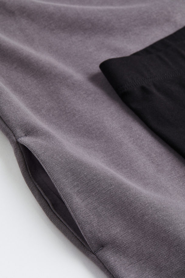 H&M 2-piece Dress And Leggings Set Dark Grey/black
