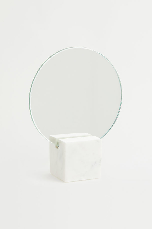 H&M HOME Small Marble-based Mirror White