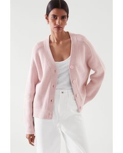 V-neck Cardigan Light Pink