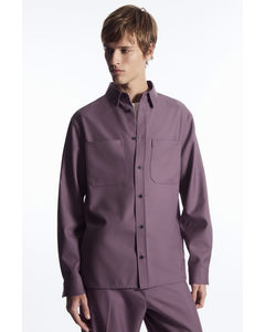 Relaxed Utility Shirt Purple