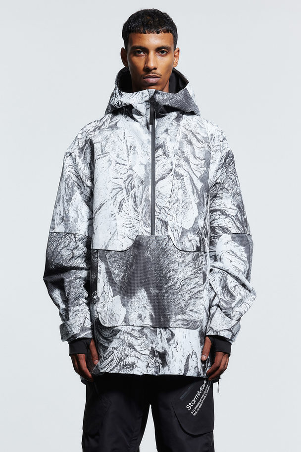 H&M StormMove™ Skianorak Weiß/Gemustert