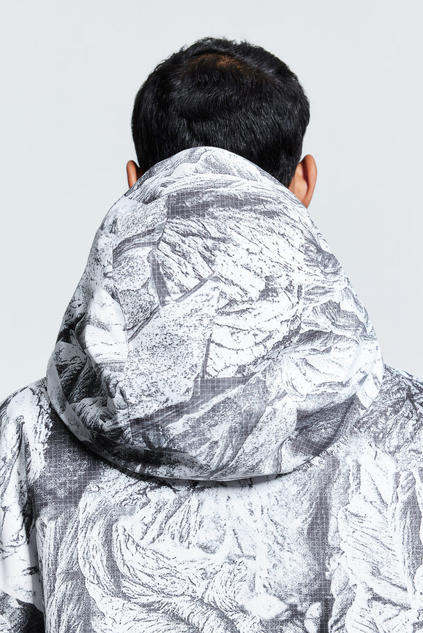 H&M StormMove™ Skianorak Weiß/Gemustert