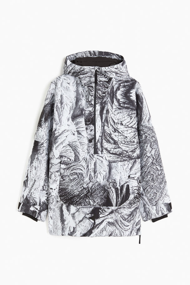 H&M StormMove™ Skianorak Weiß/Gemustert