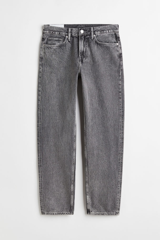 H&M Relaxed Jeans Denim Grey