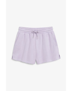 Cotton Sweat Shorts Light Purple