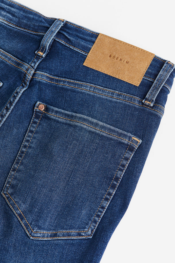 H&M Flared Ultra High Jeans Dunkles Denimblau