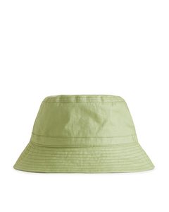 Coated Bucket Hat Light Khaki Green