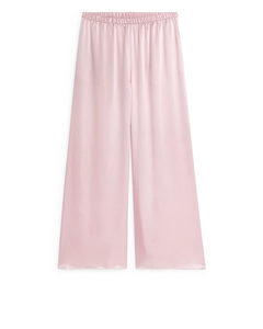 Silk Trousers Light Pink