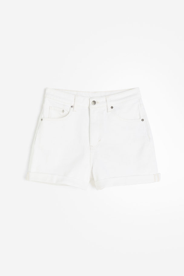 H&M Mom Ultra High Denim Short Wit