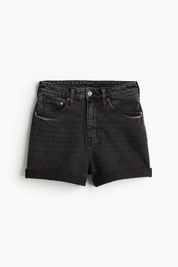 H&M Mom Ultra High Denim Shorts Sort