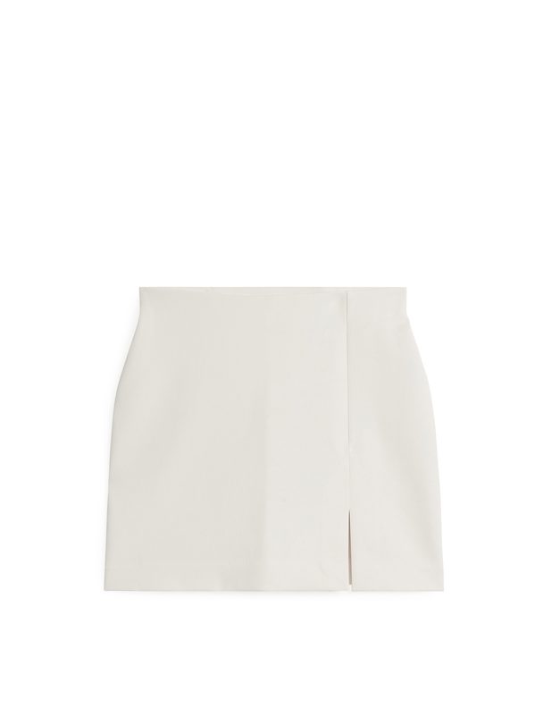 ARKET Mini Jersey Skirt Off White