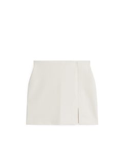 Mini Jersey Skirt Off White