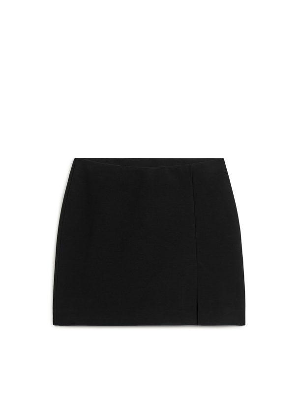 ARKET Mini Jersey Skirt Black