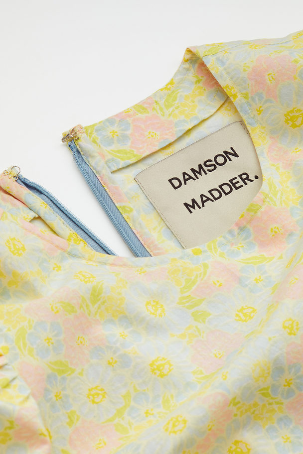 Damson Madder Beatrix Pastellfärgad Midiklänning Med Utskärning Multi