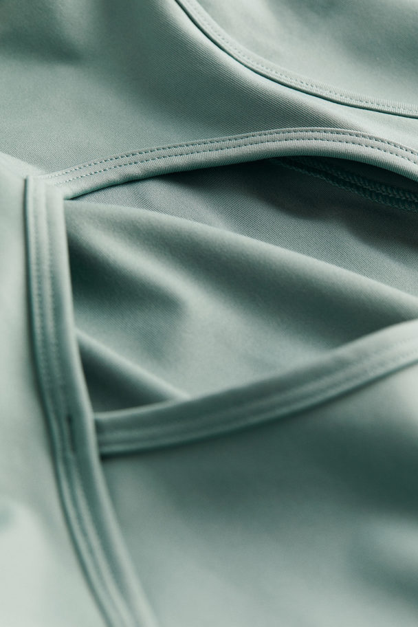 H&M Drymove™ Open-back Sports Top Light Teal