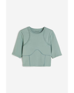 Drymove™ Open-back Sports Top Light Teal