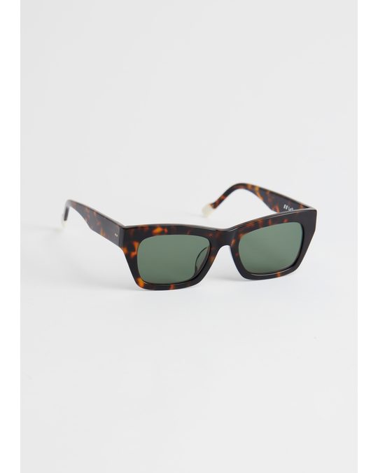 & Other Stories Le Specs Vega Sunglasses Brown Tortoise