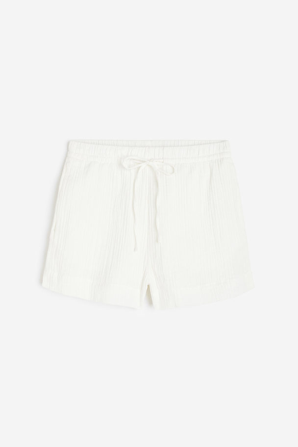 H&M Shorts I Bomuld Hvid