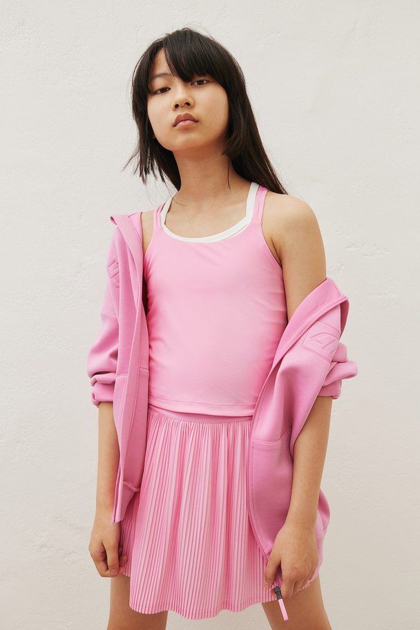 H&M Geplooide Tennisrok Van Drymove™ Roze