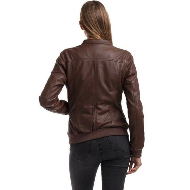 Chyston Leather Jacket Oliv
