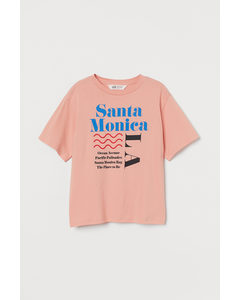 Oversized T-shirt Ljusrosa/santa Monica La