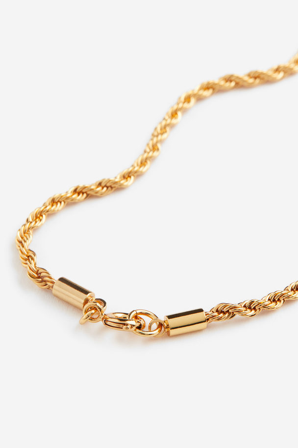 H&M Goldplattierte Halskette Goldfarben