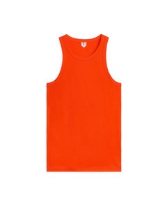 Rippenträgerhemd mit Racerback Orange