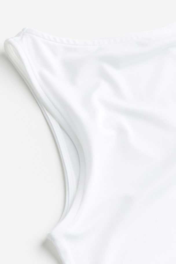 H&M Microfibre Vest Top White