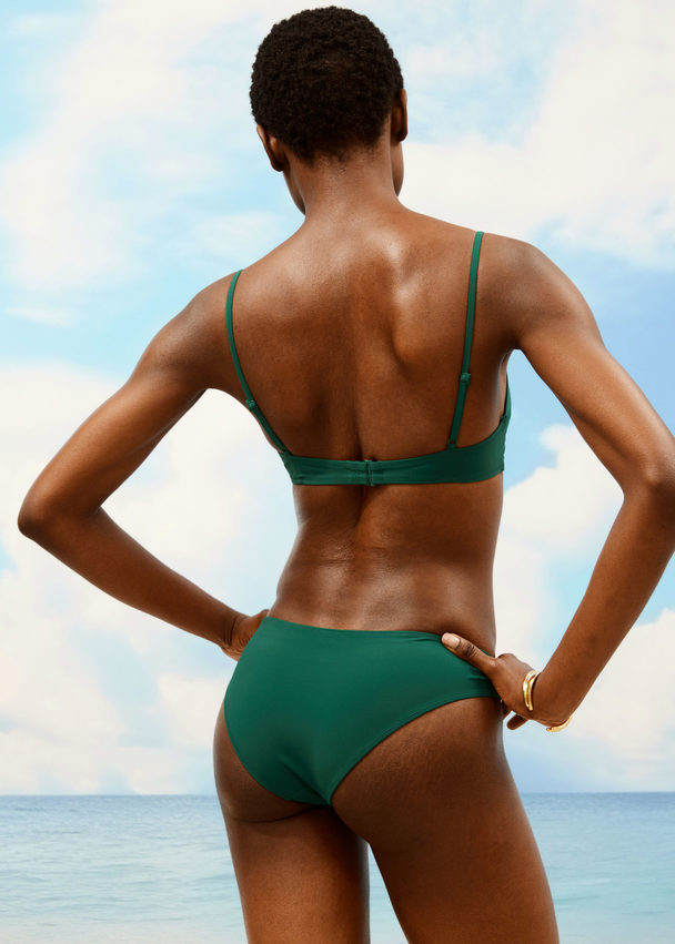 & Other Stories Ring-detailed Bikini Briefs Green