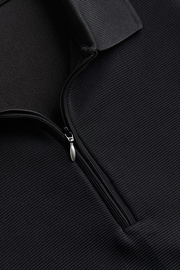H&M Poloshirt - Slim Fit Zwart
