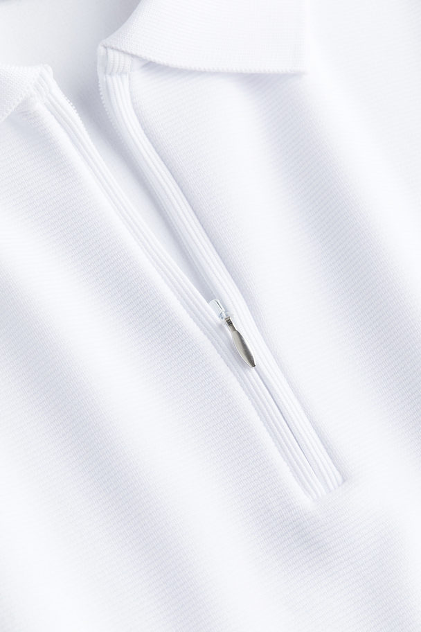 H&M Poloshirt Slim Fit Weiß