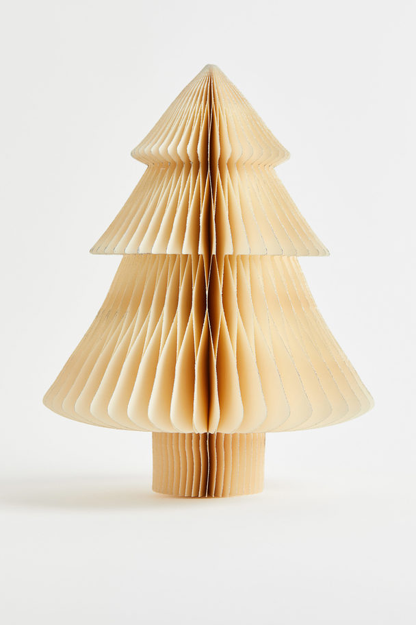 H&M HOME Weihnachtsbaum aus Papier Cremefarben/Silberfarben
