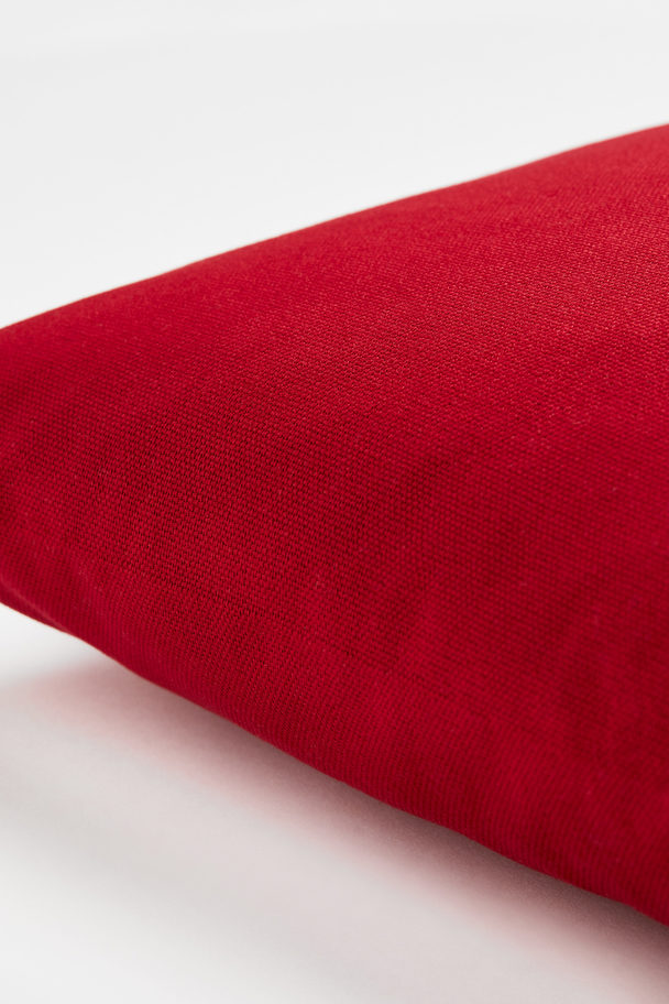 H&M HOME Cotton Canvas Cushion Cover Red