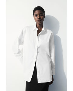 The Oversized Cotton-sateen Shirt White
