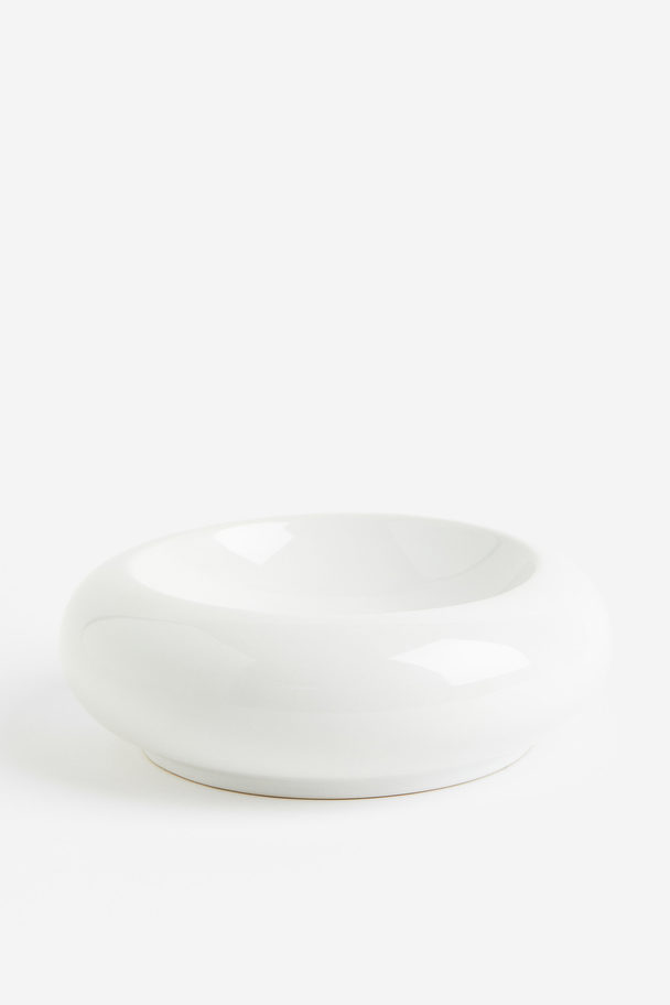 H&M HOME Decorative Stoneware Bowl White