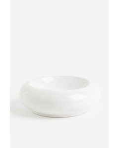 Decorative Stoneware Bowl White