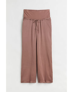 Mama Wide Trousers Dark Old Rose