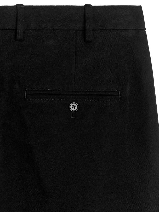 ARKET Elegante Hose aus Baumwoll-Moleskin Schwarz