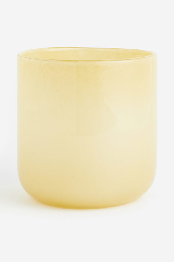 H&M HOME Glass Plant Pot Yellow