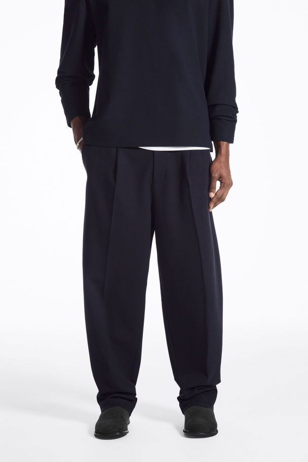 COS Relaxed Jersey Joggers Dark Navy