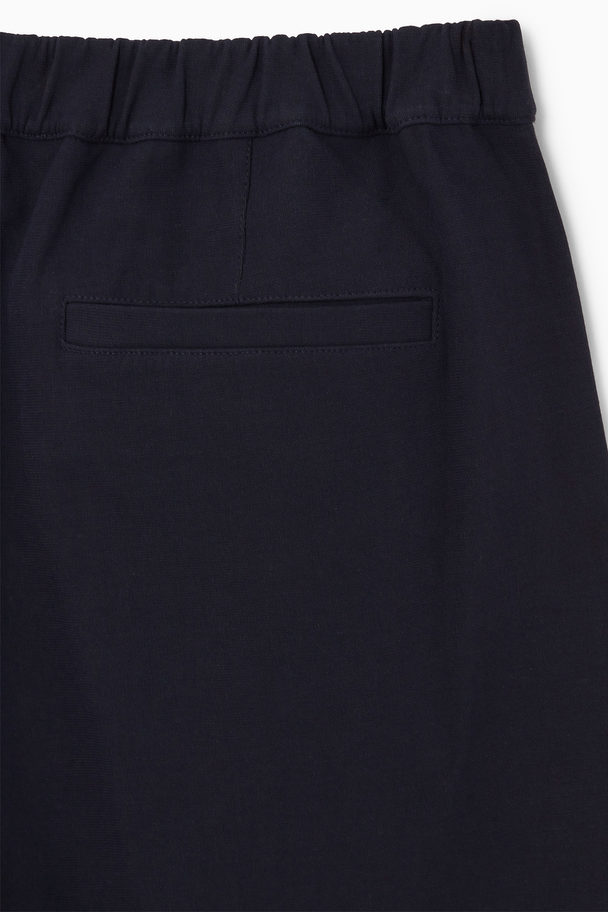 COS Relaxed Jersey Joggers Dark Navy