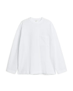 Mercerised Long-sleeve T-shirt White